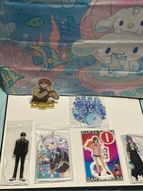 Sanrio Cinnamoroll Blue and Pink Party Backdrop
